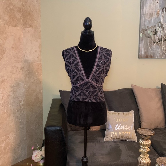 ‼️SOLD‼️ FREE PEOPLE NWT Eyelet Embroider Bralette - Picture 2 of 7